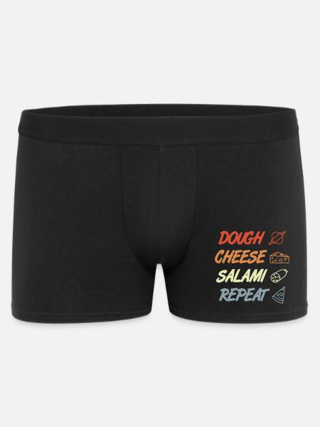 Funny Pizza Saying - Men's Boxer Shorts - black