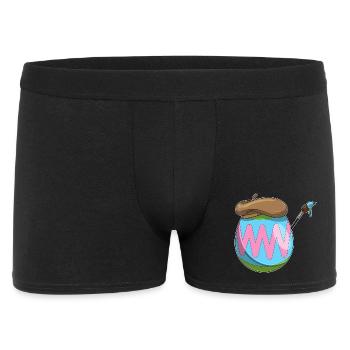 Œuf de Pâques Peinture de Pâques - Boxer Homme - noir - Devant