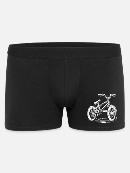 BMX Bicycle Drawing - Men's Boxer Shorts - black