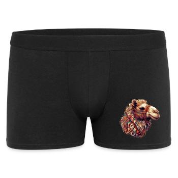 Kamel - Männer Boxer Shorts - Schwarz - Vorne