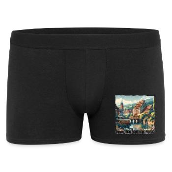 Colmar Old Town Charm & Colonial Style Architecture - Men's Boxer Shorts - black - Front