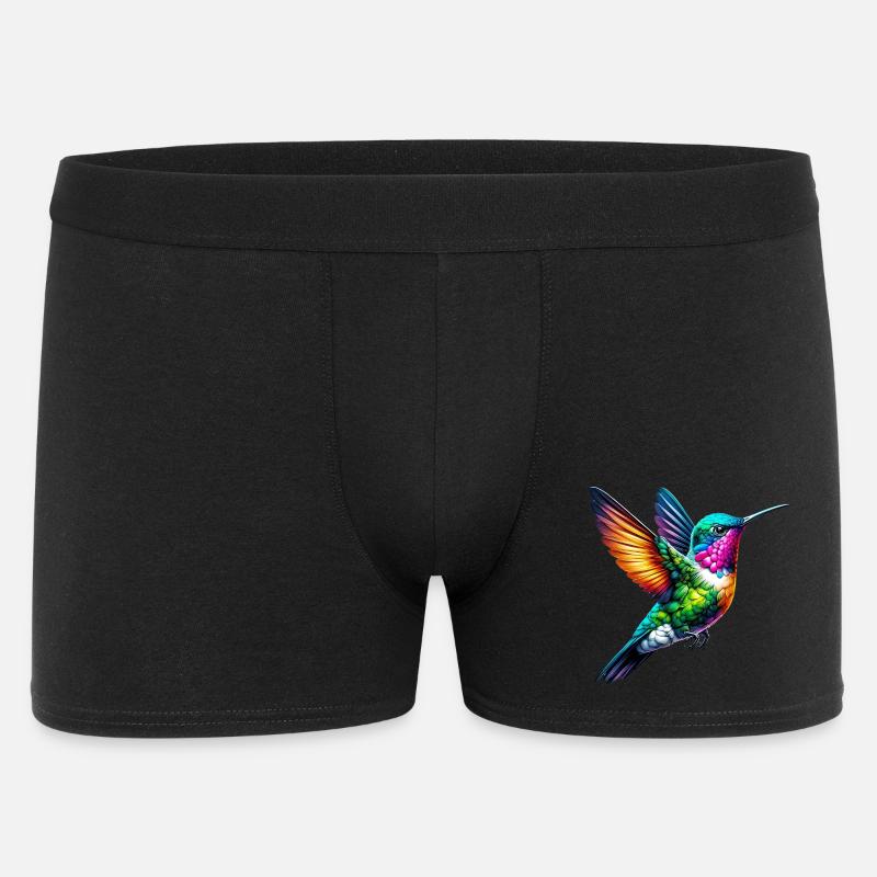 Kolibri - Männer Boxer Shorts - Schwarz