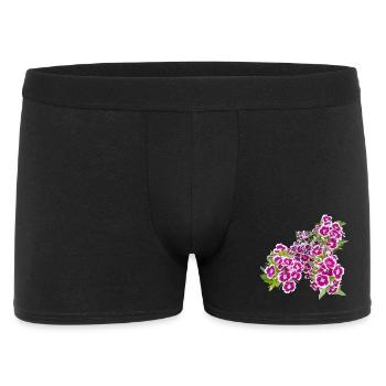 Carnation poetry – focus on garden blossoms - Men's Boxer Shorts - black - Front