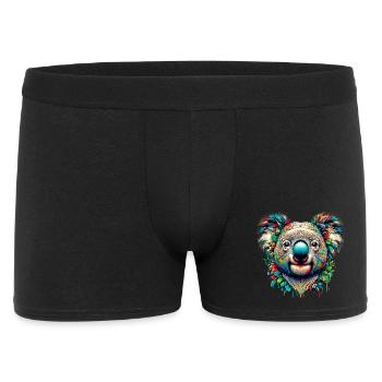 Koala - Männer Boxer Shorts - Schwarz - Vorne