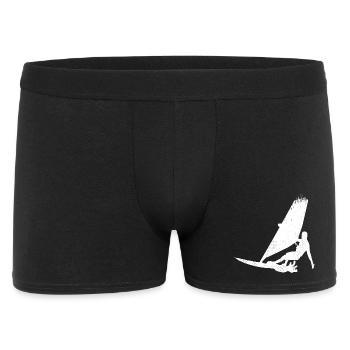 Funny Windsurfer Sketch - Men's Boxer Shorts - black - Front