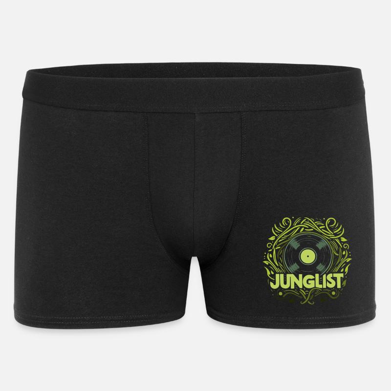 Junglist-Schallplatte - Männer Boxer Shorts - Schwarz