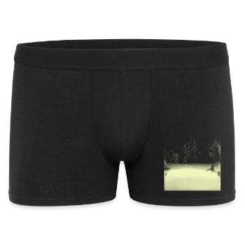Mystical morning mist in the forest - Men's Boxer Shorts - black - Front