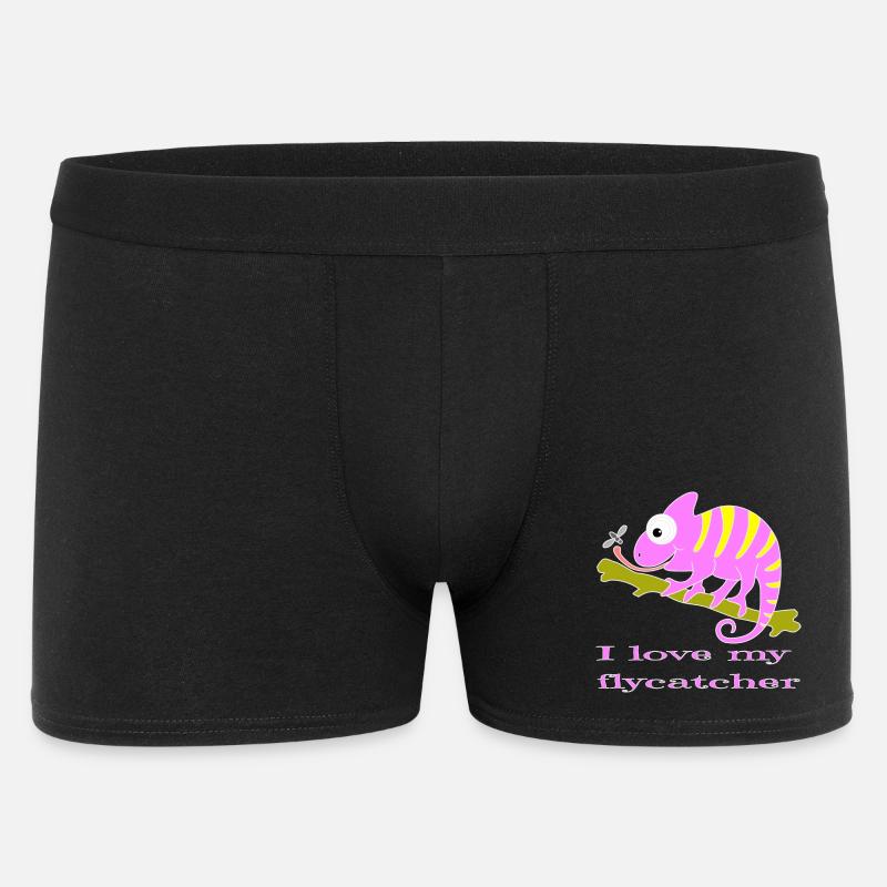 Chamaeleon tier - Männer Boxer Shorts - Schwarz