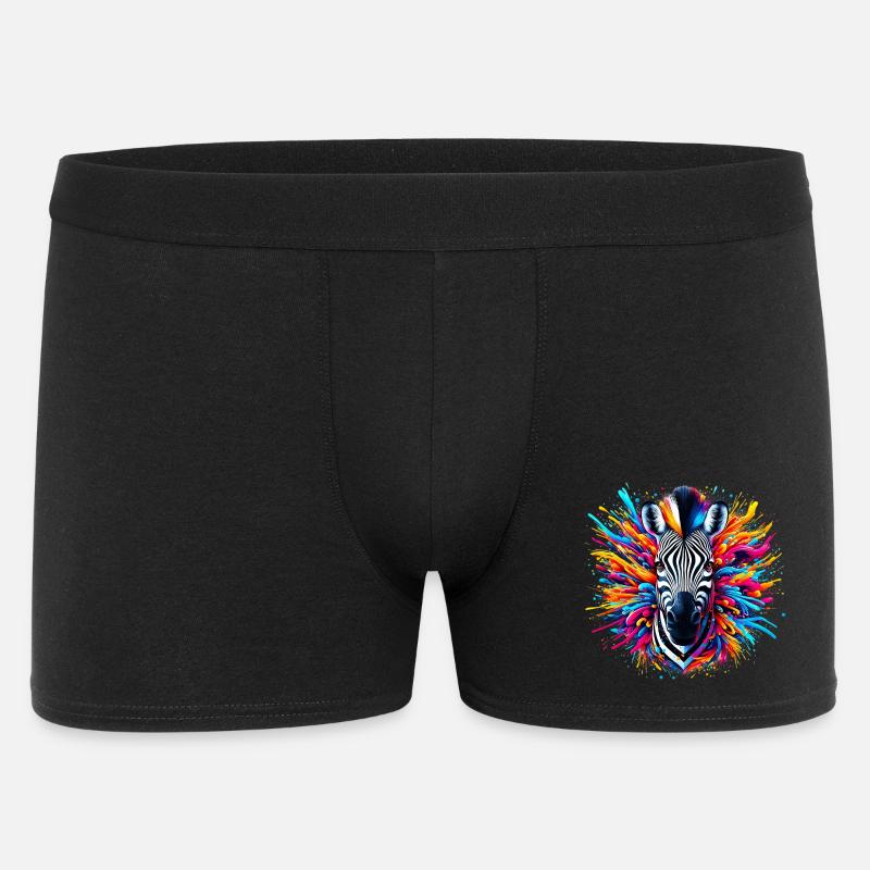 Zebra - Men's Boxer Shorts - black