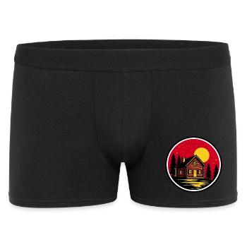 Night at Cabin 2 - Men's Boxer Shorts - black - Front