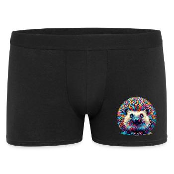 Igel - Männer Boxer Shorts - Schwarz - Vorne