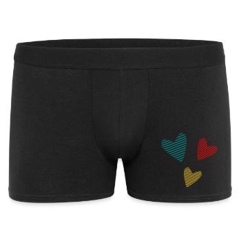 VALENTINSTAG. Junggesellinnenabschied. ICH LIEBE DICH. ICH LIEBE DICH. LIEBE - Männer Boxer Shorts - Schwarz - Vorne