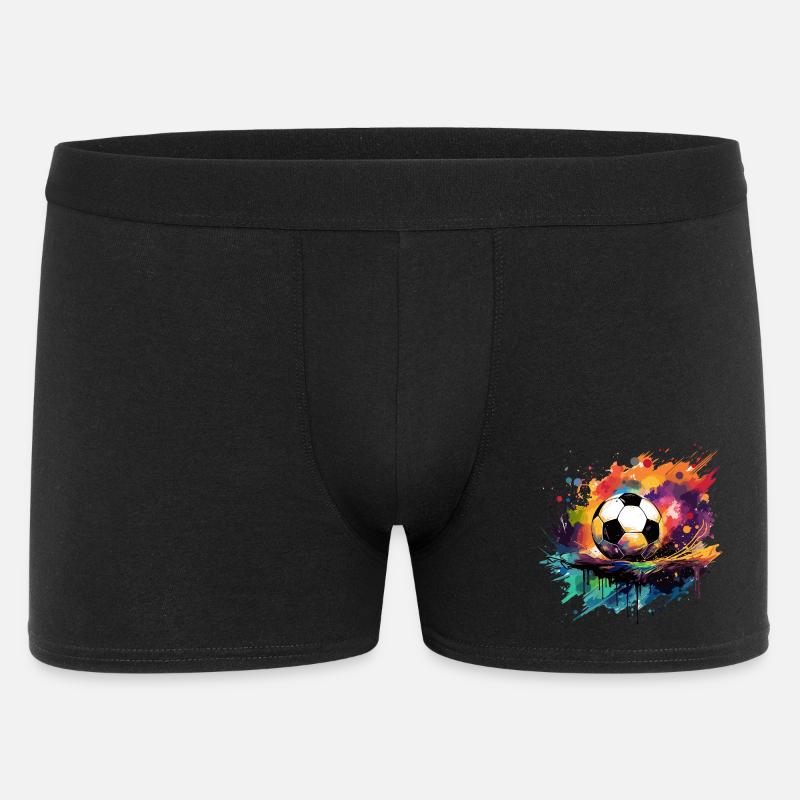 Fußball Graffiti - Männer Boxer Shorts - Schwarz