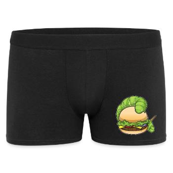 Cheeseburger chenille - Boxer Homme - noir - Devant