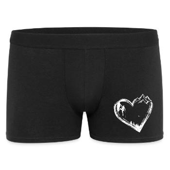 Mountain Heart Climber - Men's Boxer Shorts - black - Front