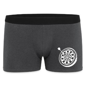 Dessin de fléchettes - Boxer Homme - charbon - Devant
