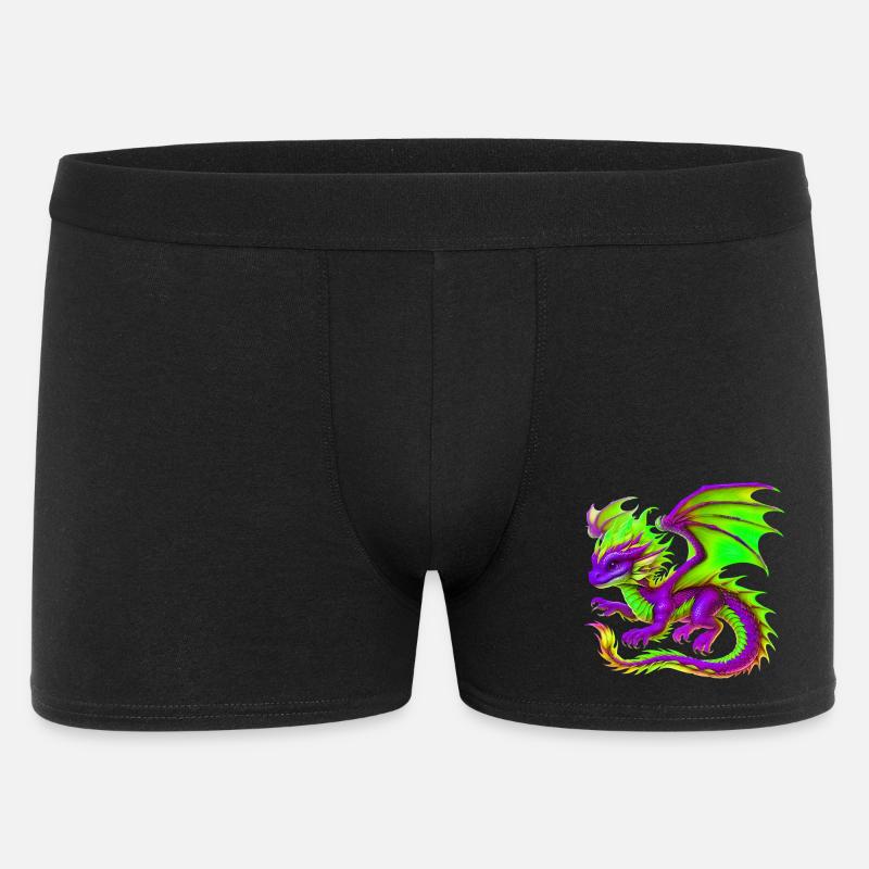Drache - Männer Boxer Shorts - Schwarz