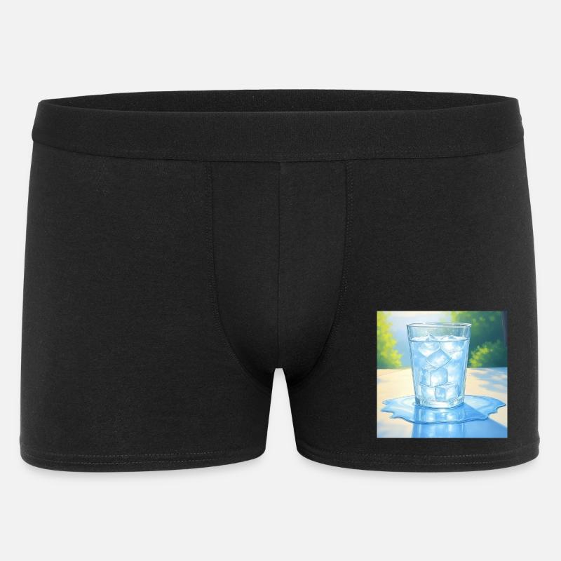 Ein Eis in der Sonne - Männer Boxer Shorts - Schwarz