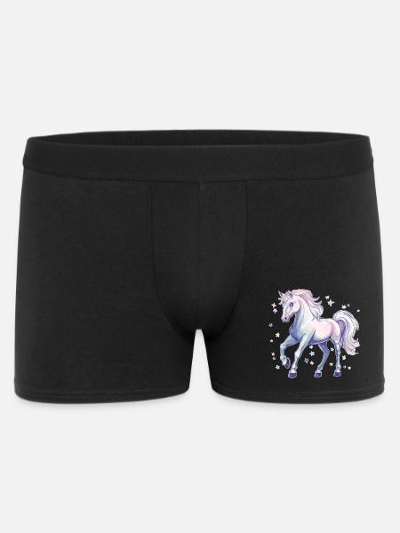 Pferd mit Sternen - Männer Boxer Shorts - Schwarz
