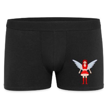 Fly Agaric Mushroom Fairy Fantasy Art - Men's Boxer Shorts - black - Front