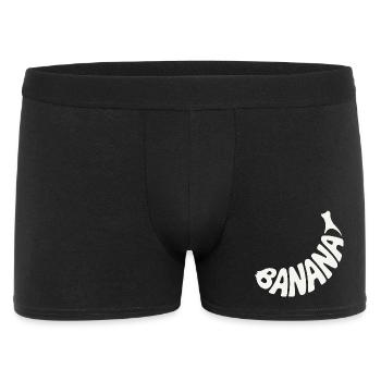Banane Fruit Mot Art - Boxer Homme - noir - Devant