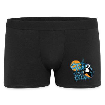 Panda Surfer – Take me to the Ocean - Men's Boxer Shorts - black - Front
