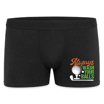 Golf - Always Wash Your Balls - Men's Boxer Shorts - black - Front