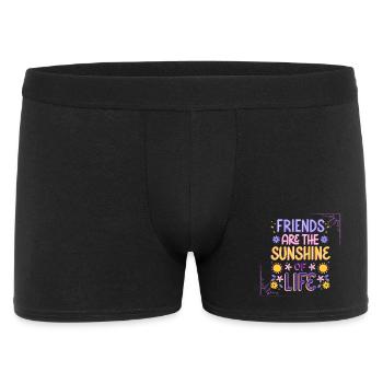 Sunshine amitié citation design - Boxer Homme - noir - Devant