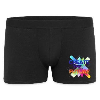 Créez l’avenir - Boxer Homme - noir - Devant