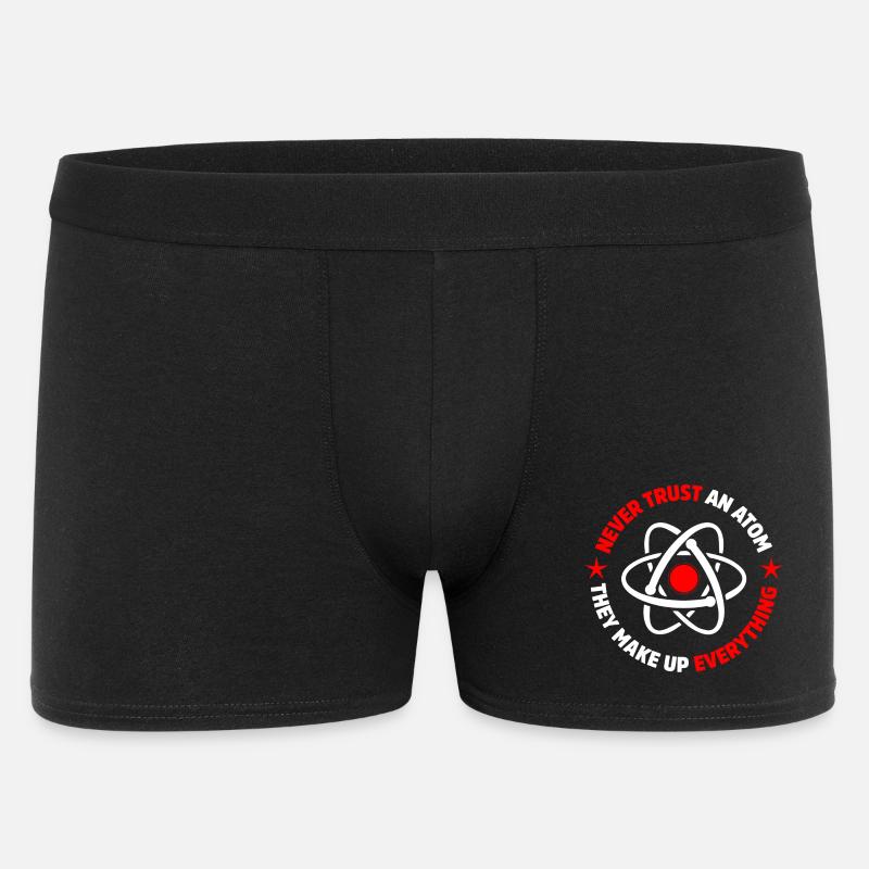 protons neutrons electrons - Men's Boxer Shorts - black