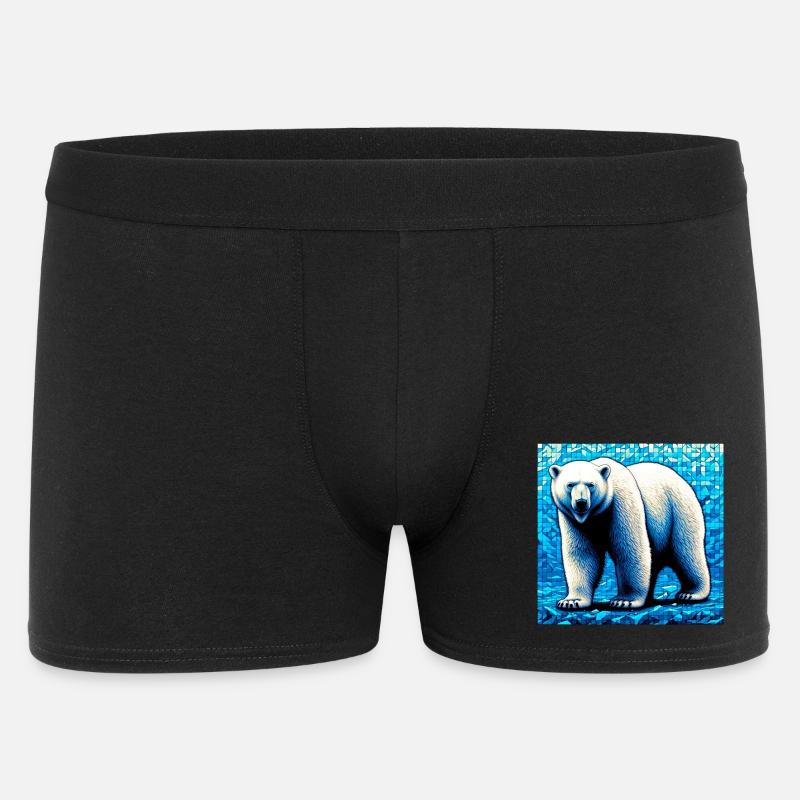 Eisbär - Männer Boxer Shorts - Schwarz