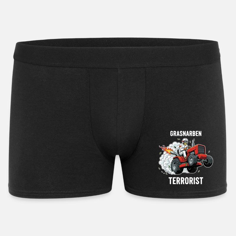 Grasnarben-Terrorist - Männer Boxer Shorts - Schwarz