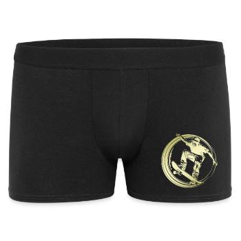 Skateboarding Silhouette Skateboard - Men's Boxer Shorts - black - Front
