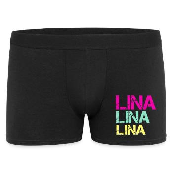 Triptyque néon LINA - Boxer Homme - noir - Devant
