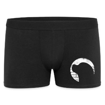 Dessin de chien - Boxer Homme - noir - Devant
