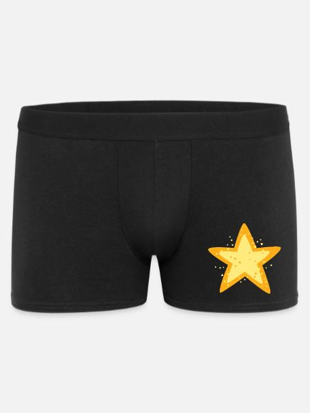 Shining Star Cartoon Illustration - Men's Boxer Shorts - black