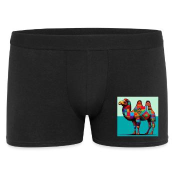 camel - Men's Boxer Shorts - black - Front