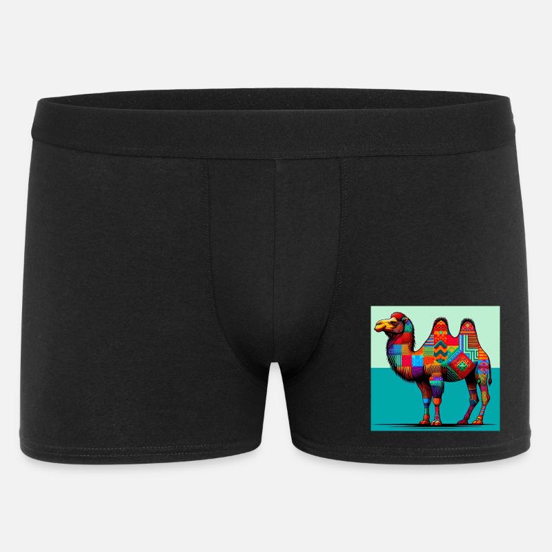 Kamel - Männer Boxer Shorts - Schwarz