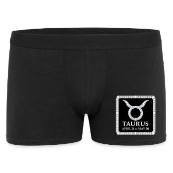 Zodiac sign Taurus - Men's Boxer Shorts - black - Front