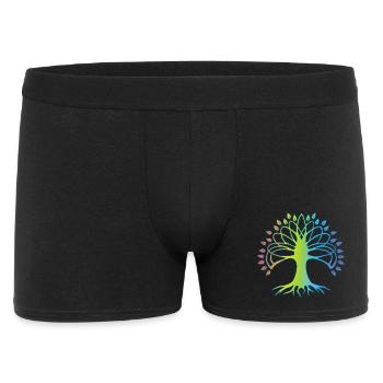 Arbre de vie multicolore - Boxer Homme - noir - Devant
