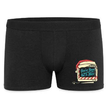 Tech Père Noël IA Humour Sarcastique Cadeau - Boxer Homme - noir - Devant
