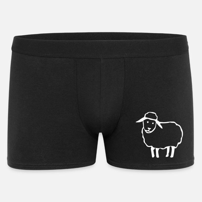 Schaf - Männer Boxer Shorts - Schwarz