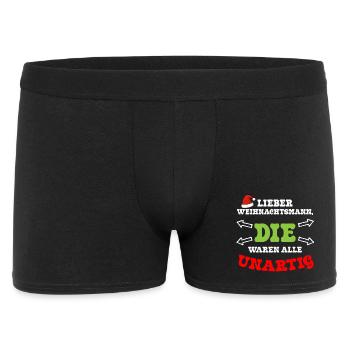 Cher Père Noël, ils étaient méchants - Boxer Homme - noir - Devant