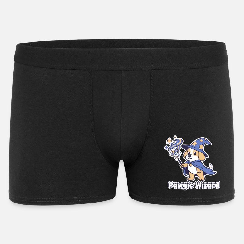 Pawagic Wizard Magic Dog - Men's Boxer Shorts - black