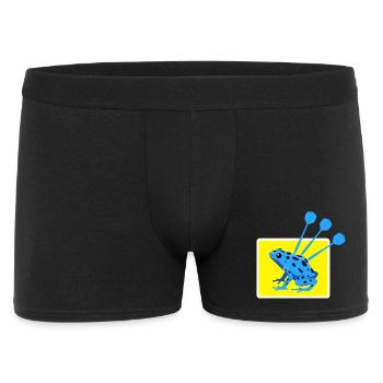 Funny DARTS and DART FROG design - Men's Boxer Shorts - black - Front