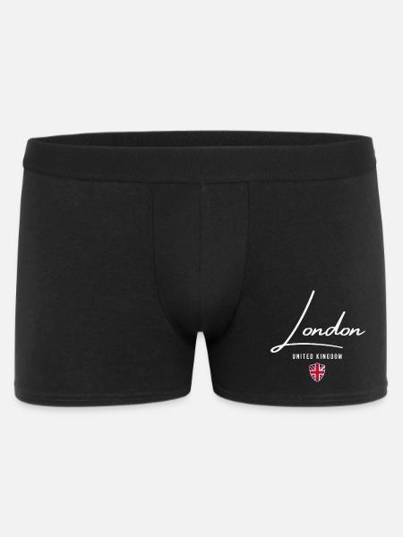 Londres au Royaume-Uni, j’adore Londres - Boxer Homme - noir