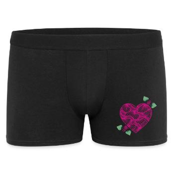 romantic heart - Men's Boxer Shorts - black - Front