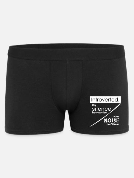 Citations d’introverti - Boxer Homme - noir