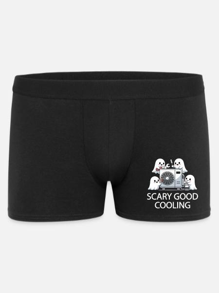 Conception HVAC fantôme d’Halloween - Refroidissement effrayant - Boxer Homme - noir