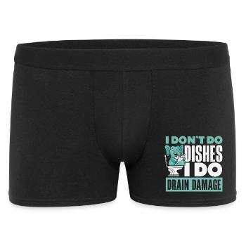 Maître du bouchon des toilettes Drôle - Boxer Homme - noir - Devant